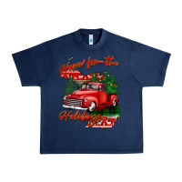 Navy home for the holidays michigan Urban Heavy Tee - BarkalooDesign
