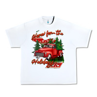 White home for the holidays michigan Urban Heavy Tee - BarkalooDesign
