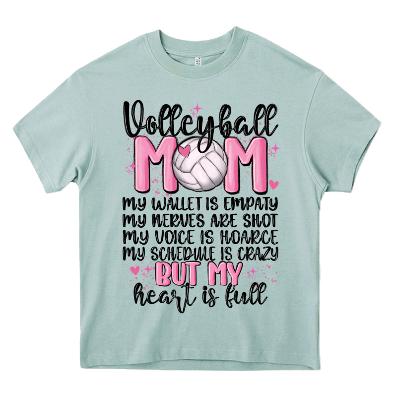 Volleyball Mom Heavy Core Tee by MaliasSmallBusiness | Teevron