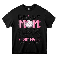 Black volleyball mom Heavy Core Tee - MaliasSmallBusiness