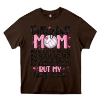 Chocolate Brown volleyball mom Heavy Core Tee - MaliasSmallBusiness