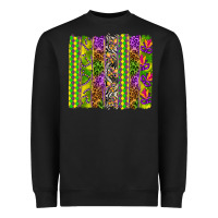 Black Mardi Gras brushstroke Heavyweight Sweatshirt - HowdyJamesFarm