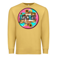 Antique Gold teacher vibe earrings Premium Sweatshirt - BundleAndBundleShop