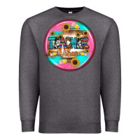 Charcoal Heather teacher vibe earrings Premium Sweatshirt - BundleAndBundleShop