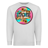 Dove Grey teacher vibe earrings Premium Sweatshirt - BundleAndBundleShop