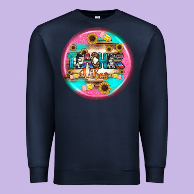 Teacher Vibe Earrings Premium Sweatshirt Designed By Bundleandbundleshop