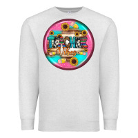 Oatmeal Heather teacher vibe earrings Premium Sweatshirt - BundleAndBundleShop
