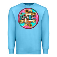 Ocean Blue teacher vibe earrings Premium Sweatshirt - BundleAndBundleShop