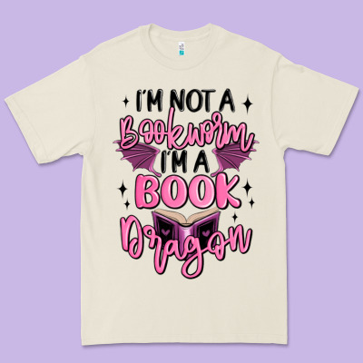 I'm Not A Booksorm I'm A Book Dragon Premium Tee Designed By Maliassmallbusiness