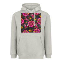 Moon Dust breast cancer sunflower seamless pattern Heavyweight Hoodie - BundleAndBundleShop