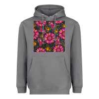 Storm breast cancer sunflower seamless pattern Heavyweight Hoodie - BundleAndBundleShop