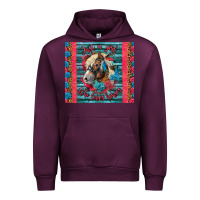 Mauve Wine Just A Girl Who Loves Horses Urban Hoodie - LillyAllenDesigns
