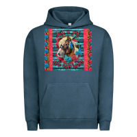 Pigment Midnight Navy Just A Girl Who Loves Horses Urban Hoodie - LillyAllenDesigns