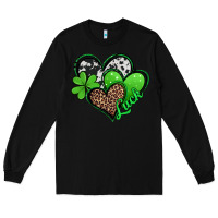 Black st patricks day hearts Long Sleeve Tee - Jasminsmagicworld