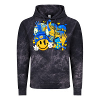 Cloud Black retro disco ball the lucky few smile face Vintage Hoodie - Artiststas