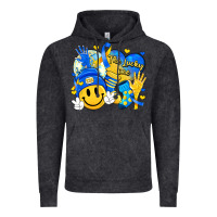Vintage Black retro disco ball the lucky few smile face Vintage Hoodie - Artiststas