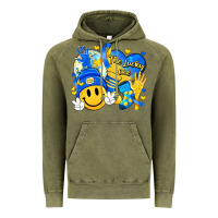Vintage Olive retro disco ball the lucky few smile face Vintage Hoodie - Artiststas