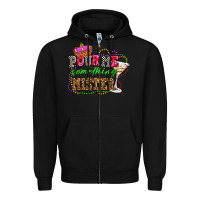 Black pour me something mister olivia Zipper Hoodie - OliviaCreatesArt