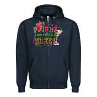 Navy pour me something mister olivia Zipper Hoodie - OliviaCreatesArt