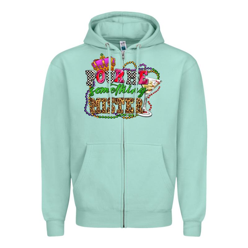 Pour Me Something Mister Olivia Zipper Hoodie by OliviaCreatesArt | Teevron