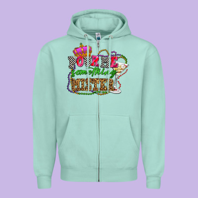 Pour Me Something Mister Olivia Zipper Hoodie Designed By Oliviacreatesart