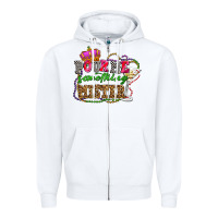 White pour me something mister olivia Zipper Hoodie - OliviaCreatesArt