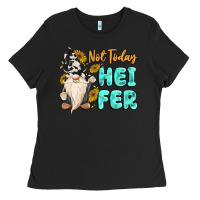 Not Today Heifer Cow Gnome Ladies Tee | Teevron