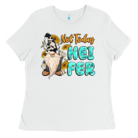 White not today heifer cow gnome Ladies Tee - MaliasSmallBusiness