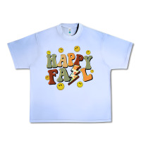Grape Ice happy fall smiley face Urban Heavy Tee - BarkalooDesign