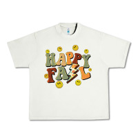 Pistachio happy fall smiley face Urban Heavy Tee - BarkalooDesign