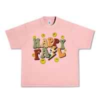 Salmon happy fall smiley face Urban Heavy Tee - BarkalooDesign