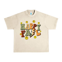 Sandshell happy fall smiley face Urban Heavy Tee - BarkalooDesign
