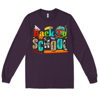 Plum back to school Long Sleeve Tee - NancyCooperArtShop