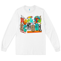 White back to school Long Sleeve Tee - NancyCooperArtShop
