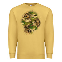 Antique Gold camouflage and leopard patch  4 Premium Sweatshirt - BundleAndBundleShop