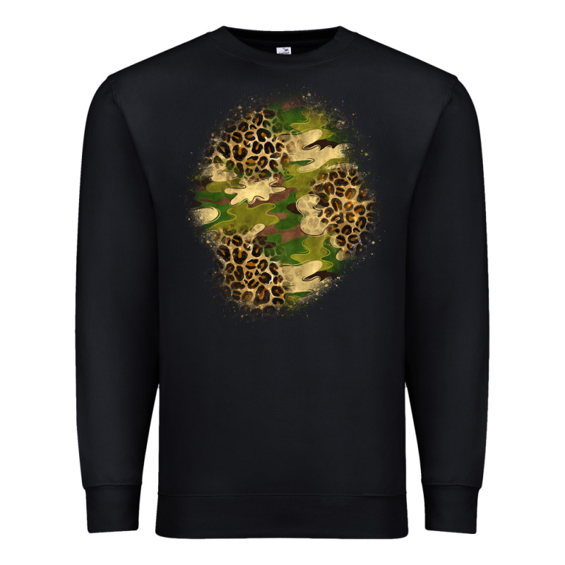 Camouflage And Leopard Patch  4 Premium Sweatshirt by BundleAndBundleShop | Teevron