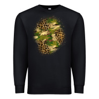 Black camouflage and leopard patch  4 Premium Sweatshirt - BundleAndBundleShop
