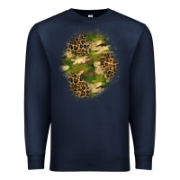 Navy camouflage and leopard patch  4 Premium Sweatshirt - BundleAndBundleShop