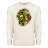 Sandshell camouflage and leopard patch  4 Premium Sweatshirt - BundleAndBundleShop