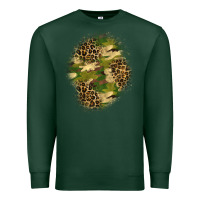 Sports Green camouflage and leopard patch  4 Premium Sweatshirt - BundleAndBundleShop