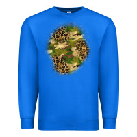 True Royal camouflage and leopard patch  4 Premium Sweatshirt - BundleAndBundleShop
