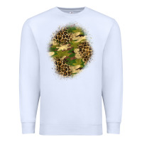 White camouflage and leopard patch  4 Premium Sweatshirt - BundleAndBundleShop