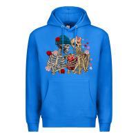 True Royal Skeleton couple Valentine's Day Premium Hoodie - FaDigitalArtStudio