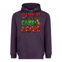 Plum pharmacist do it with care and love christmas Heavyweight Hoodie - FaDigitalArtStudio