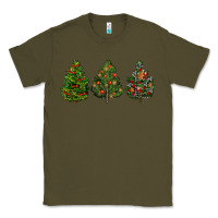 Army Green christmas trees Classic Tee - LillyAllenDesigns