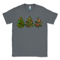 Charcoal Heather christmas trees Classic Tee - LillyAllenDesigns