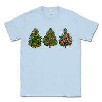 Dusty Blue christmas trees Classic Tee - LillyAllenDesigns