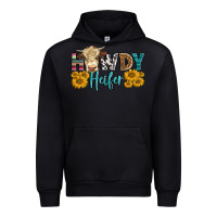 Black Western Howdy Heifer With Simmental Cow Urban Hoodie - LillyAllenDesigns
