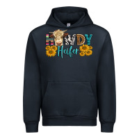 Navy Western Howdy Heifer With Simmental Cow Urban Hoodie - LillyAllenDesigns