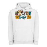 Pigment Lunar Rock Western Howdy Heifer With Simmental Cow Urban Hoodie - LillyAllenDesigns